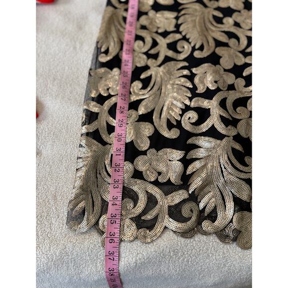 Molly Bracken New Gold Sequin Mini Cocktail Dress, Small - Picture 7 of 9